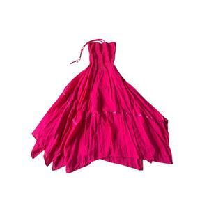 Y2K Asymmetrical Halter Dress